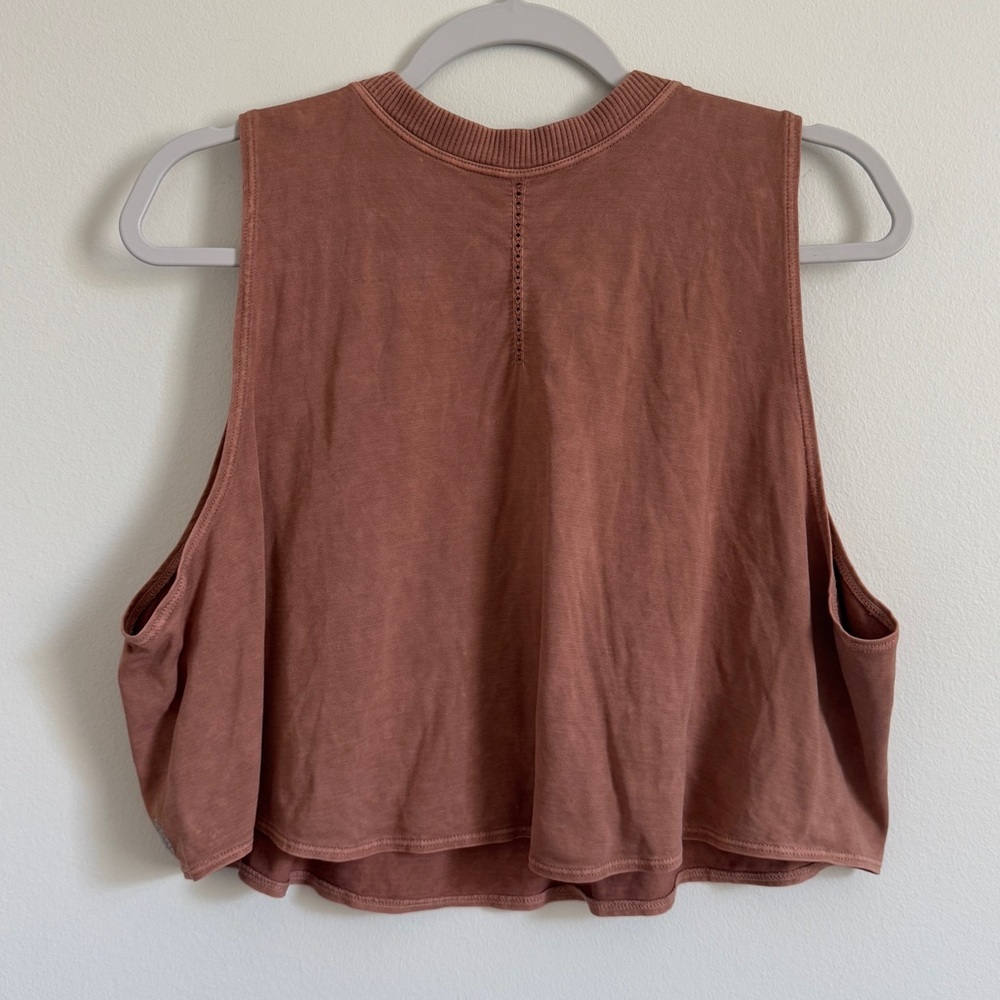 Free People Movement Loose Fit Muscle Tank Medium / Large Rust Orange - Picture 5 of 5